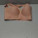 Bras for Women Supportive Wireless Push Up Bra Full Coverage No Underwire Seamless Plus Size for Older Women (Medium, Pink)