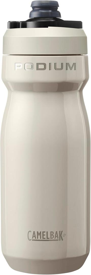 CamelBak Podium Steel Insulated Stainless Steel Bike Water Bottle Stone, 18oz CamelBak Podium Steel Insulated Stainless Steel Bike Water Bottle Stone, 18oz