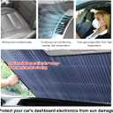 Ohleats Retractable Windshield Sun Shade, 27.6"60" Sunshade Protector Blocks 99% UV Rays to Keep Your Car Cool, Front Windshield Sunshade Cover for Most Vehicles, Car Accessories (27.6"60")