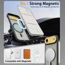 4 in 1 Magnetic for iPhone Air Case [with 1X Screen Protector, Braided Cable, Removable Lens Case] [Mil-Grade Drop Protection] Shockproof Slim Translucent Matte Protective Phone Case, Black