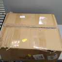 LED DRL Headlight Assembly,Fit 2009-2018 Dodge Ram 1500/10-18 Ram 2500 3500 4500 5500(Only fit factory dual beam halogen headlights, Additional H4 bulb required) Chrome Housing Amber Reflector