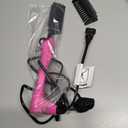 Mini Pink Hot Comb 500 Degree, Dual Voltage Electric Pressing Comb for Black Hair, Portable Ceramic Straightening Comb, Anti-Scald Plug in Hot Comb Straightener for Wigs, 4C Hair & Beard