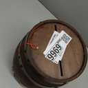 Menkxi Wedding Oak Whiskey Barrel Card Box with Slot Gift Card Box Holder  Barrel Card Holder Table Decorations for Reception Wedding Ceremony Money Envelopes Gift Cards (Dark Brown)