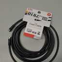 GE RG6 Coaxial Cable, 15 Ft. F-Type Connectors, Double Shielded Coax, Input Output, Low Loss Coax, Ideal for TV Antenna, DVR, VCR, Satellite Receiver, Cable Box, Home Theater, Black, 33627