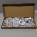 ST SoleMe.Tc Fireplace Garland and Stocking Holder, 2 in 1 Mantel Hangers, Essential Christmas & Xmas Decoration (White, 5pcs)