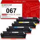 067 Toner Cartridge Set 4 Pack Compatible Replacement for Canon 067 Toner Cartridge Set for use with Color imageCLASS MF650 LBP630 Series LBP632Cdw MF654Cdw MF653Cdw MF656Cdw MF652Cw Printer