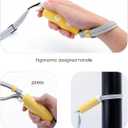 Hand Free Dog Leash Adjustable Length 4-6 ft with Reflective Stripor for Medium&Small Dogs Comfortable Handle and Sturdy Rope for Walking, Jogging and Running Your Dog (Yellow)