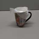 Glowworm 10.5 Inch Rectangular Dinner Plates, Ceramic Salad Plates Set of 6, Porcelain Serving Platters for Dessert, Appetizer, Microwave & Oven Safe, Bohemian