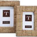 Two's Company Sea Grass Photo Frames Set of 2