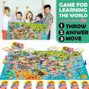 QUOKKA Board Game for Kids 8-12 - Learning, Educational Card Games for Ages 6-8 - Indoor, Outdoor Activity for Teens, Adults, Family - Geography, United States 100 Question Cards with Top Facts