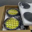 BIGLION.X 7inch Amber Round Off Road Lights Pair 210W 32000LM Super Bright Yellow LED Offroad Driving Lights Spot Lights Waterproof IP68 With EMC 12V-32V for Pickup Trucks SUV UTV