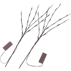 2 Pack Led Branches Light Simulation Tree Branches Lamp Decorative Night Light for Bedroom Living Room Home Decor (Warm)