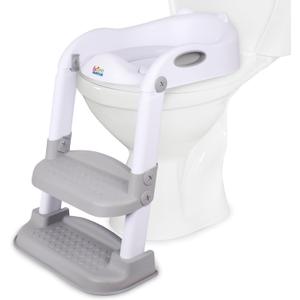 Step Up 2 N 1 Potty Training Seat, Upgrade Toddler Toilet Seat for Kids Boys Girls, Potty Training Toilet, Splash Guard Anti Slip Pad Step Stool