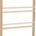 Handmade Montessori Kids 4 Tier Solid Wood Bookshelf Nursery | 39.5'' x 23.6'' x 3.6'' Wall Mounted Pine Tree Bookcase Rack Shelf Toy Storage Organizer (Nature, 39.5'' H x 23.6'' W x 3.6'' D)