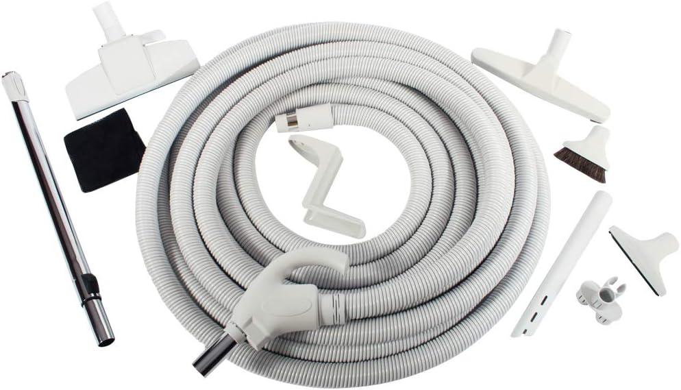 Cen-Tec Systems 94907 Central Vacuum Low Voltage Kit, 50 Ft. Hose, Light Gray