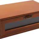 Wood Desk Organizer with File Organizer Office Home Toiletries Supplies Vanity with Drawers Vintage Metal Drawer Pulls Office