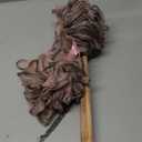 Toem Loofah Back Scrubber for Shower | Bamboo Charcoal Fiber Infused | Loufas for Men & Women | Includes 1 Long Handled Shower Sponge, 1 Bath & Shower Luffa Pouf & 1 Hook to Hang Stuff (Rose Pink)