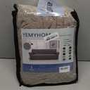 YEMYHOM Couch Cover Latest Jacquard Design High Stretch Sofa Covers for 2 Cushion Couch, Pet Dog Cat Proof Loveseat Slipcover Non Slip Magic Elastic Furniture Protector (Loveseat, Light Gray) (Medium (55"-69"))