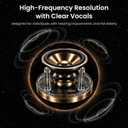 2.4GHz Wireless TV Speakers,Voice Clarifying Dialog Potable TV Speakers for Hard of Hearing and Elderly,27H Playtime,No Delaym,Compatible with Optical AUX RCA TVs,100Ft Range,Bluetooth TV Speakers