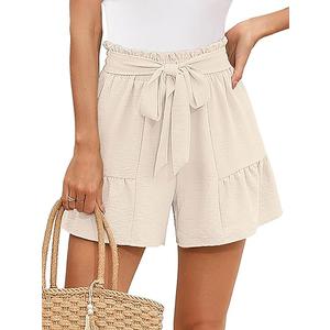 Heymoments Women's Wide Leg Shorts Lightweight High Waisted Adjustable Tie Knot Loose Summer Cute Trousers, XL size Heymoments Women's Wide Leg Shorts Lightweight High Waisted Adjustable Tie Knot Loose Summer Cute Trousers, XL size
