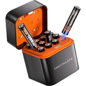 12 Pack Rechargeable AAA Lithium Batteries, 1300mWh 1.5V Output Triple AAA Batteries, 1600 Cycles, LED Indicators, Long Lasting AAA Battery for Household