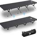 Night Cat Camping Cot Bed - Portable Folding Sleeping Cots for Adults 1-Person Outdoor Elevated Off-Ground Beds Easy Set-up Army Sleeping Bed 87"x32"