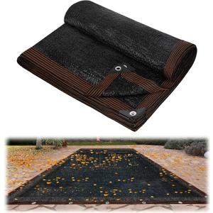 6.5lb Fine Mesh Pool Leaf Net Cover- Heavy-Duty Rectangle Leaf Netting with Reinforced Gromments, 36x20ft Pool Cover Screen for 32x16ft Inground or Above Ground Pools Catching Leaves Debris