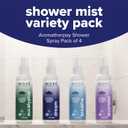 MOXE Aromatherapy Shower Mist Variety Pack, Eucalyptus, Lavender, Breathe and Dream, Spa Steam Spray, Natural 100% Essential Oils, Made in USA, Aromatherapy, Sinus Congestion Relief, 4 Pack (8oz)