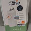 Diaper Genie Classic Diaper Pail Gift Set | Push-N-Lock Odor Control | Includes Starter Refill and Jumbo+ Refill | Holds up to 1,245 Newborn Diapers | Baby Registry Must-Have
