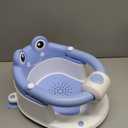 Baby Bath Seat for Babies 6 Months & up Non-Slip Toddler Bath Seats for Sitting Up Infant Bathtub Chair with Suction Cups and Soft Cushion for Baby Shower Tub Seat (Blue)