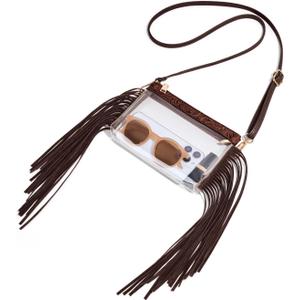 Unilily Clear Bag for Stadium Events, Stadium Approved Small Clear Purse for Women, Crossbody Bag for Concerts & Sports
