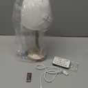 Spa-Like Shower Lamp - Waterproof Bathroom Lamp with 16 Color Ocean Wave Projector, Rechargeable Shower Light with Touch & Remote Control, Cordless Light for Inside Shower/Bathtub (Beige)