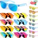 Kids Sunglasses Bulk Party Favors - 24 Packs Boys Girls Sunglasses for Kids Age 3-8 with UV 400 Protection, Neon Sunglasses for Beach Pool Birthday Party Supplies, Great Gift for Kids