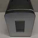 Frigidaire Portable 9-Can Mini Cooler Fridge, 5L, Brushed Stainless Rugged, Window, EFMIS189-SS, Clear Door, Glass