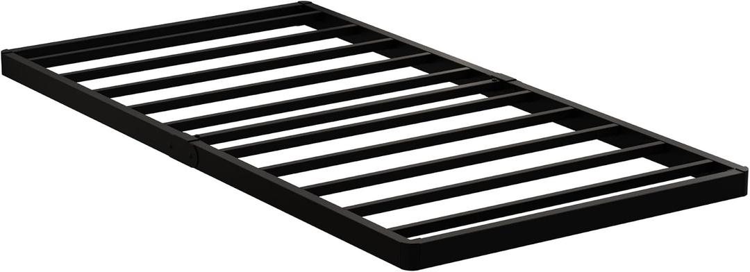 Maenizi Twin Box Spring 2 Inch Low Profile, Heavy Duty Metal Box Spring Bed Base Bunkie Board, Mattress Foundation, Easy Assembly, Noise Free, Black