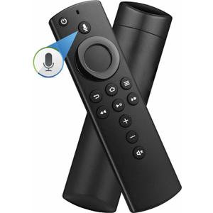 B BraiNice L5B83H 2nd Gen Smart Voice Remote Control Fit for AMZ Smart TVs 2nd Gen, Smart TVs Cube 2nd Gen, 1st Gen Smart TVs Cube, AMZ Smart TVs 4K, Smart TVs Lite, 3rd Gen AMZ Smart TVs, black