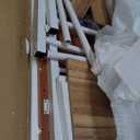 Cocoarm Overbed Table with Wheels, Mobile Rolling Laptop Desk, Height and Length Adjustable Frame, Hospital and Home Use