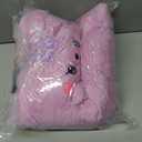 Kids Car Sleeping Pillow - X-Shaped Plush Animal for Neck & Back Support - Hands & Seat Belt Slot - Machine Washable & Compressible - Perfect for Car, Plane, Train, Boat & More - Purple