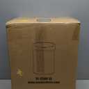 BestOffice | 13 Gallon Trash Can with Lid | Automatic Touchless Garbage Can | Odor Control | Modern Oval Design | Easy to Clean | Stainless Steel | Fits Any Kitchen, Bathroom, Office or Home