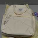 RUVALINO Diaper Bag Backpack-Multifunction Baby Travel Bag with Changing pad, Insulated Bottle Holders & Pacifier Case, Large Capacity, Waterproof, Beige