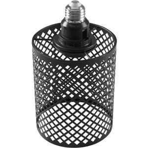 WOERFU E26 to E26 Edison Light Fixture Vintage Black Metal Cage Light for Wall Sconce Pendant Floor Lamp & Ceiling Light Fixture