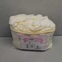 2 Packs Ivory Spandex Tablecloths Rectangle Tables 6ft, Stretch Fitted Table Covers for 6 Foot Tables Wrinkle Free Rectangle Table Cloth with Skirt for Birthday Party Events Banquette Baby Shower