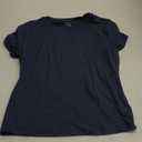 Trendy Queen Womens Basic T Shirts Summer Tops 2025 Crop Short Sleeve Slim Fit Tee Cute Gym Workout Clothes (Medium, Navy)