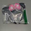 JIAHANG 3D Polka Dot Mouse Ear Headband with Satin Bow, Pink Hair Bow Photography Headband, Fashion Headwear for Women Girls