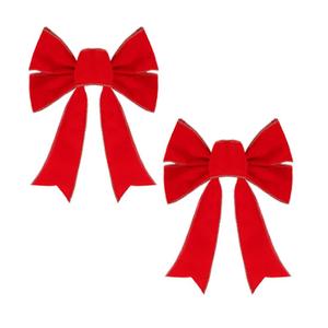 Bomivix Christmas Bows - 12Pcs Christmas Red Velvet Bows 9''x13'' Packaged in a Box, Perfect for Gift Wrapping, Tree, Wreath, Gifts & Home Christmas Decorations