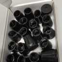 Meldel 24 PCS Silicone Chair Leg Floor Protectors Extra Small(0.6"-0.8") Rubber Felt Furniture Pads Chair Legs Caps/Covers for Hardwood Floors, Tile from Scratches & Reduce Noise - Round, Black