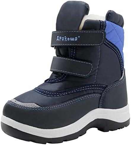 Apakowa Kid's Boys Girls Winter Snow Boots (Toddler/Little Kid) 31