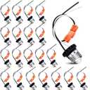 Zhengmy 6 Pcs E26 Socket Adapter, Medium Base Male Screw in Light Socket Pigtail for LED Recessed Lights