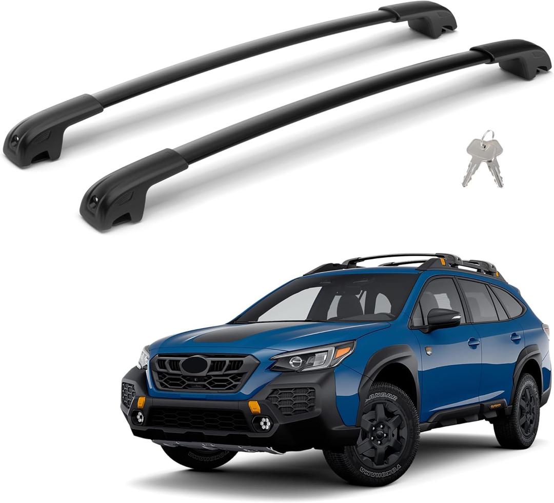2 x 300Lbs Lockable Roof Rack Cross Bars Compatible with Subaru Outback Wilderness 2022-2026, Heavy Duty Aluminum Anti-Corrosion Cross Bar Fit Luggage Luggage Kayaks Bicycles Snowboard