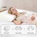 100% Natural Latex Medium Firm Support for Neck & Shoulder Pain Relief – Breathable, Eco-Friendly – Queen Size(mid Profile) with Removable Washable Cover – Non-Toxic, No Memory Foam, 27.6 × 15.7 × 3.9 (inch)